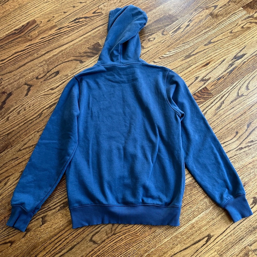 The North Face Men's Navy Blue Logo Hoodie size S - Picture 3 of 5